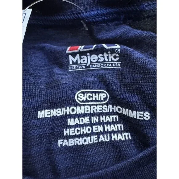 Atlanta Braves Long Sleeve Shirt MLB Baseball Logo Navy Blue Adult Small S NWT - Picture 6 of 8